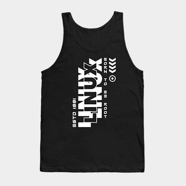 Linux - Cypherpunk - Born To Be Root Tank Top by CoolTeez